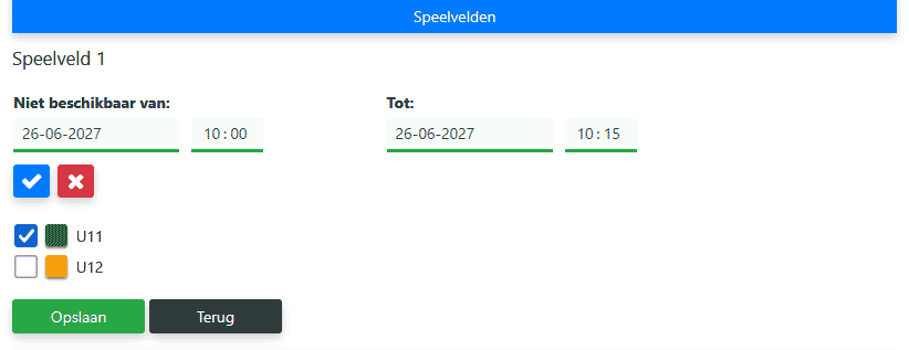 Beperkingen instellen per speelveld in Mijntoernooi.info