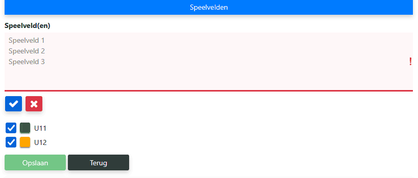 Speelvelden toevoegen in Mijntoernooi.info