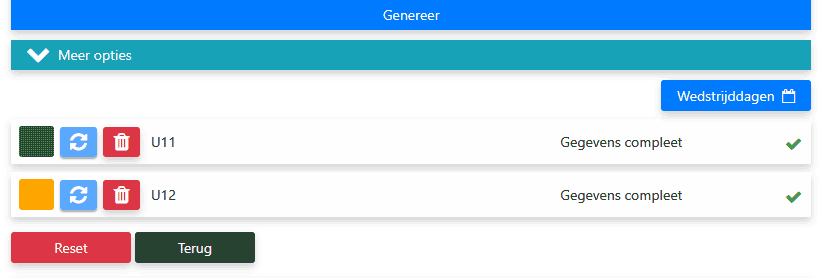 Toernooi genereren in Mijntoernooi.info